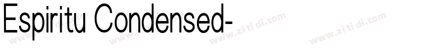 Espiritu Condensed字体转换